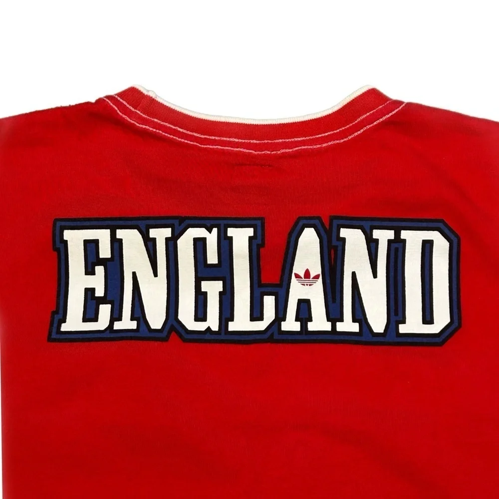 Adidas Red England Flag Men's Tee